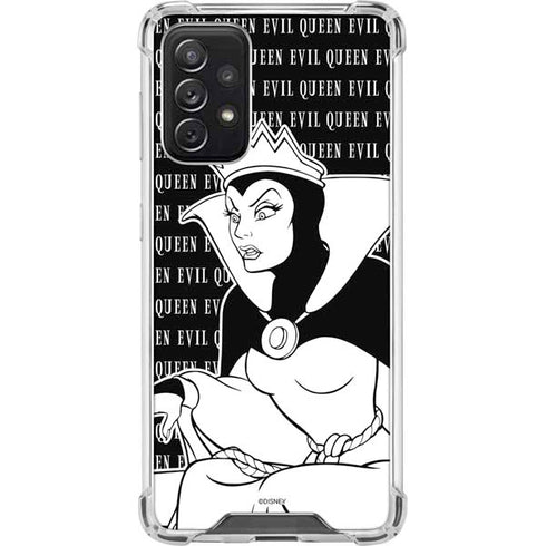Disney Villains Evil Queen Black and White Galaxy A72 5G Clear Case